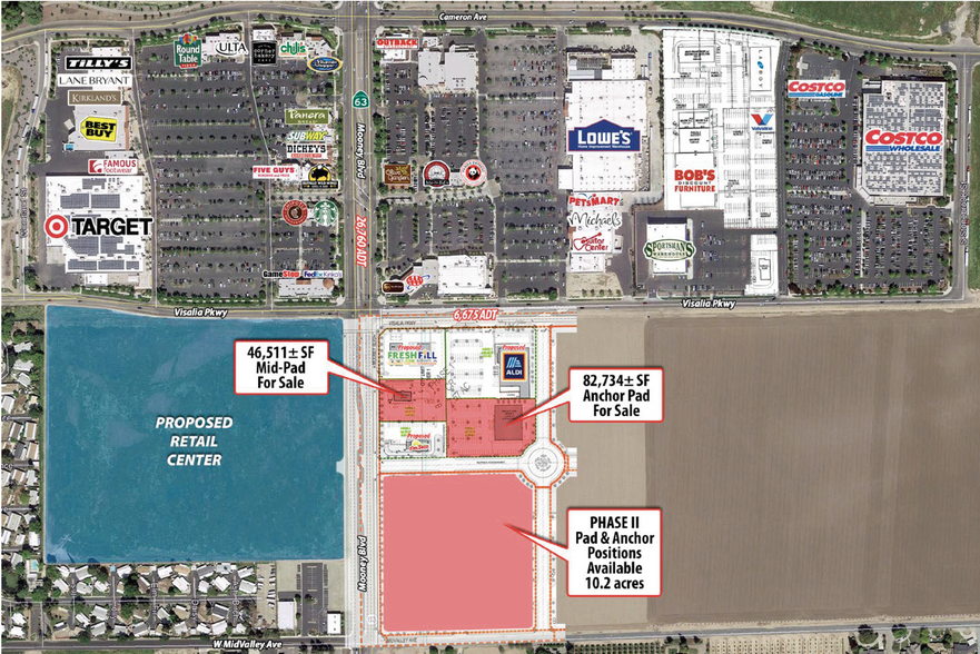 SW Mooney Blvd & Visalia Pky, Visalia, CA for sale - Building Photo - Image 1 of 6