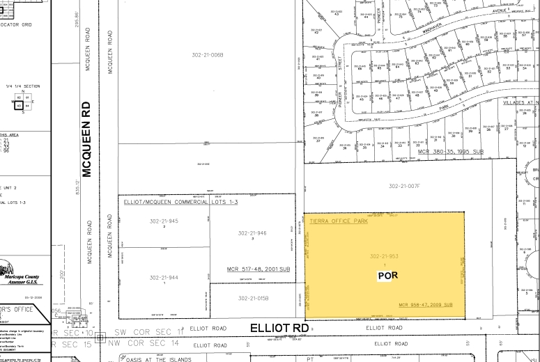 1460 W Elliot Rd, Gilbert, AZ for lease - Plat Map - Image 2 of 6