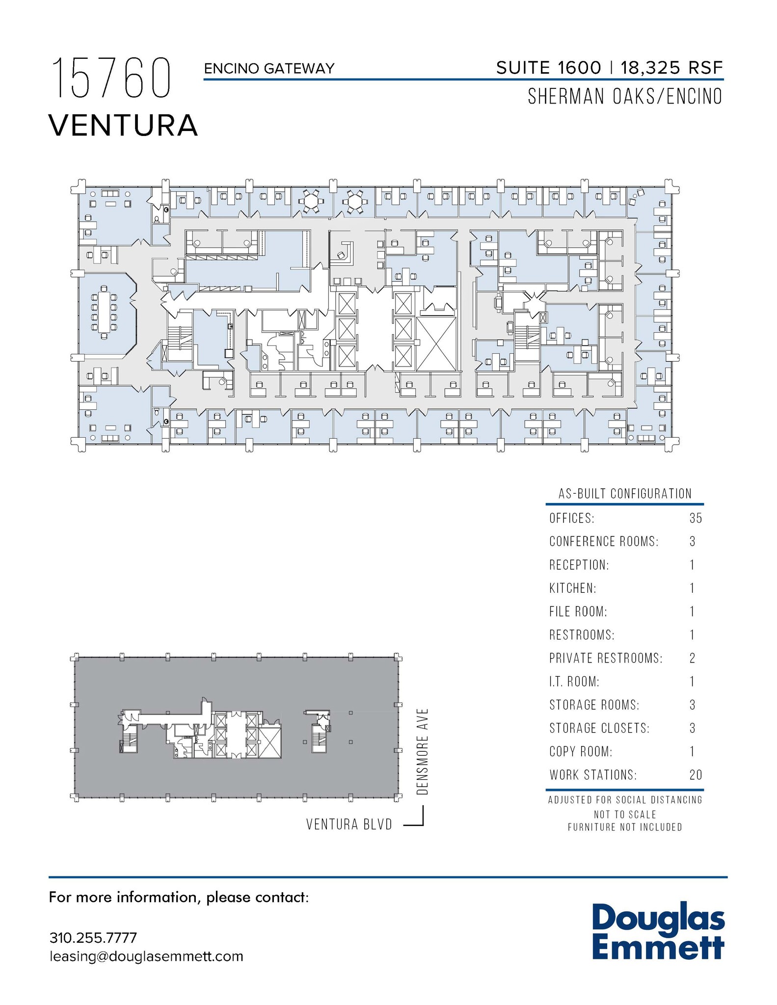 15760 Ventura Blvd, Encino, CA for lease Floor Plan- Image 1 of 1