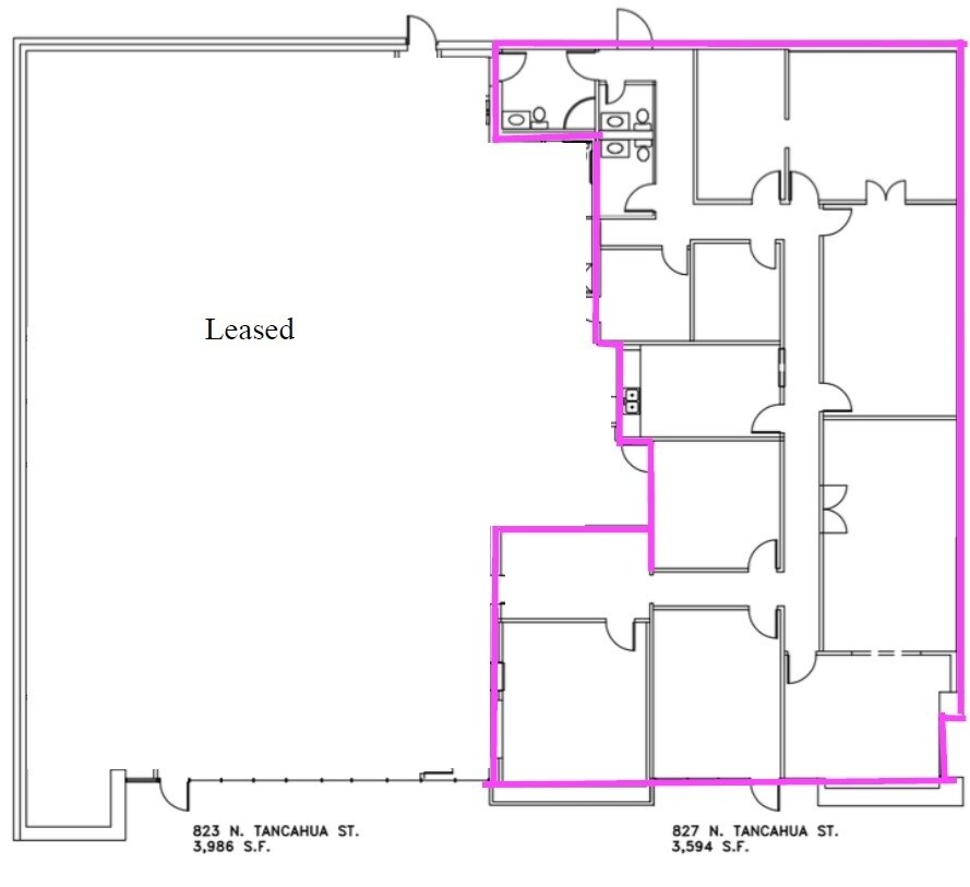 823-827 Tancahua St, Corpus Christi, TX for lease Floor Plan- Image 1 of 14