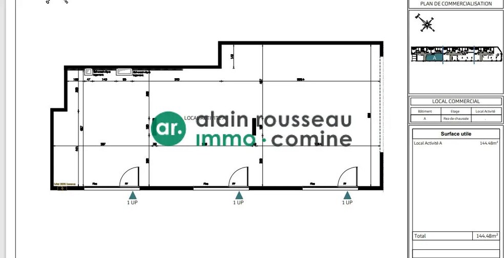 Retail in Angers for lease - Floor Plan - Image 2 of 3