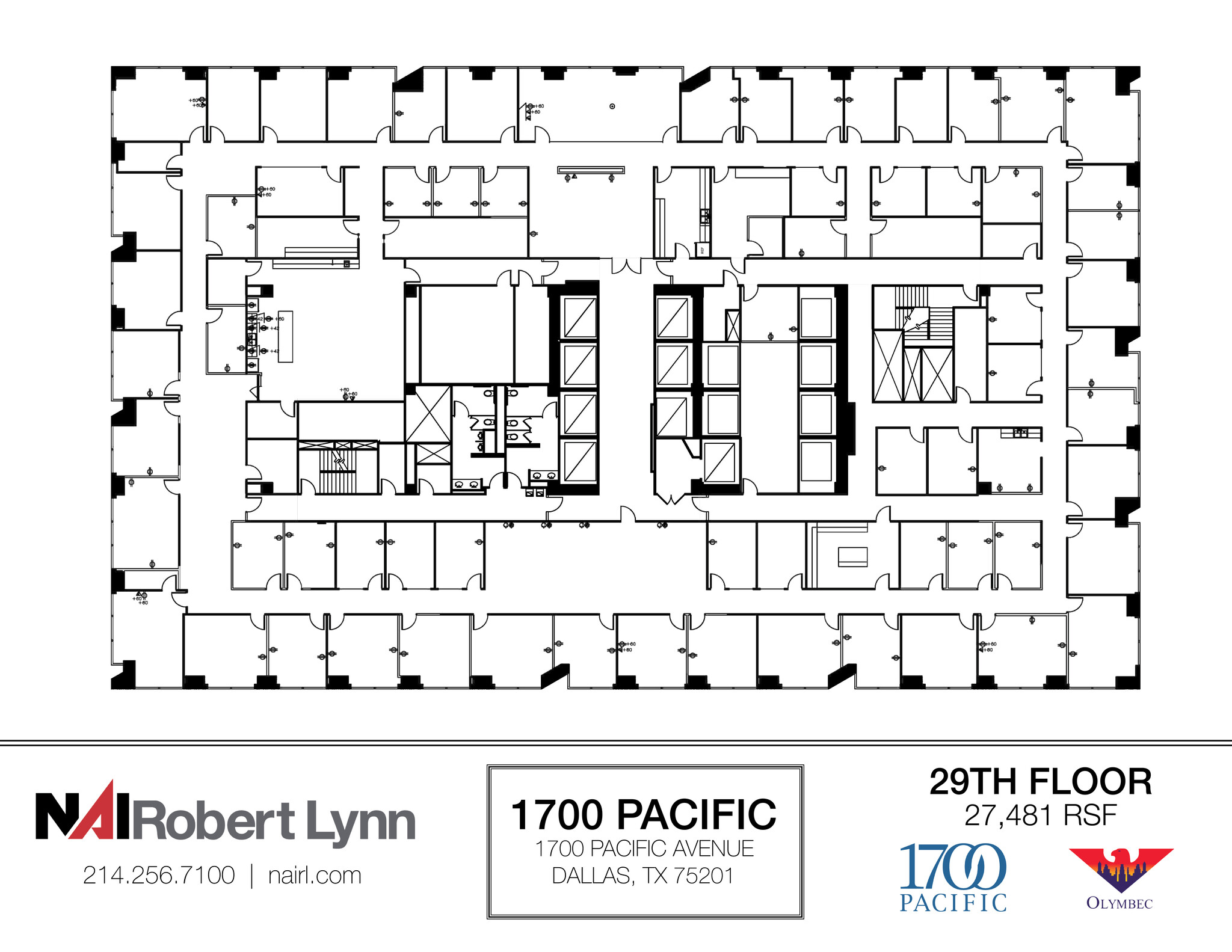 1700 Pacific Ave, Dallas, TX for lease Floor Plan- Image 1 of 1