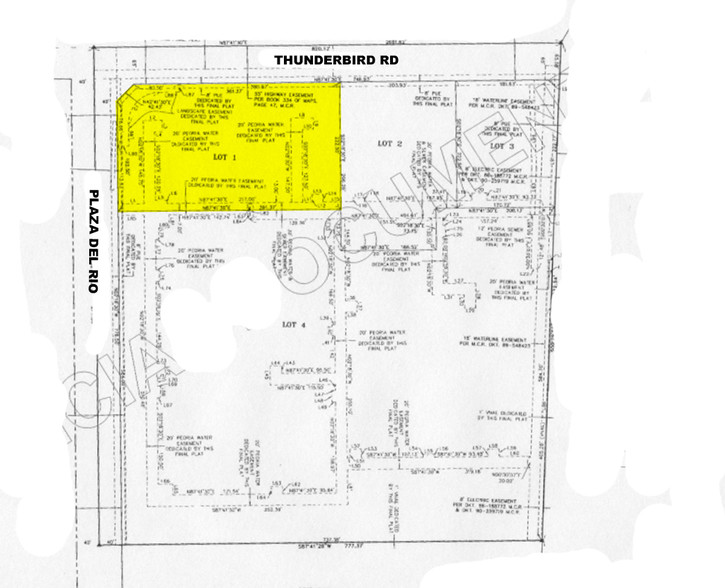 9165 W Thunderbird Rd, Peoria, AZ for lease - Plat Map - Image 3 of 3