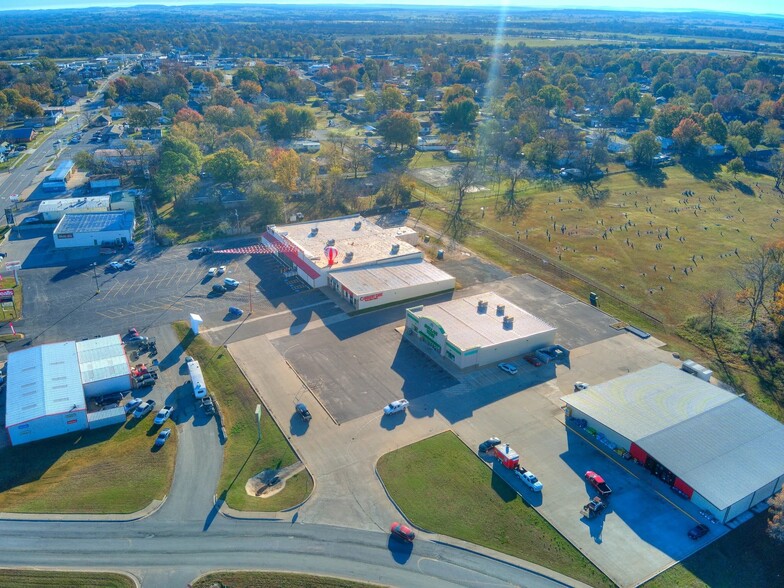 1000 W Gentry Ave, Checotah, OK for sale - Aerial - Image 3 of 5