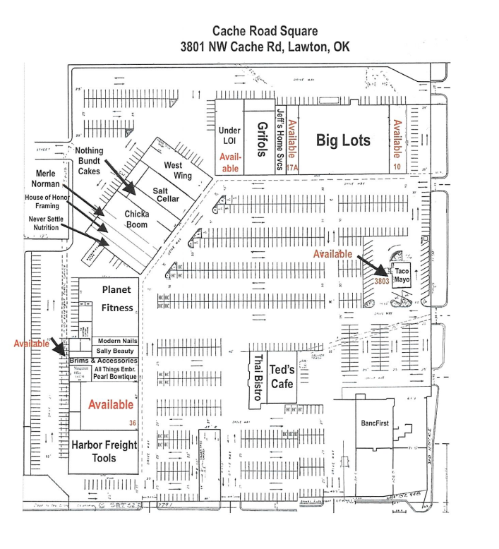 3801 NW Cache Rd, Lawton, OK for lease Site Plan- Image 1 of 1