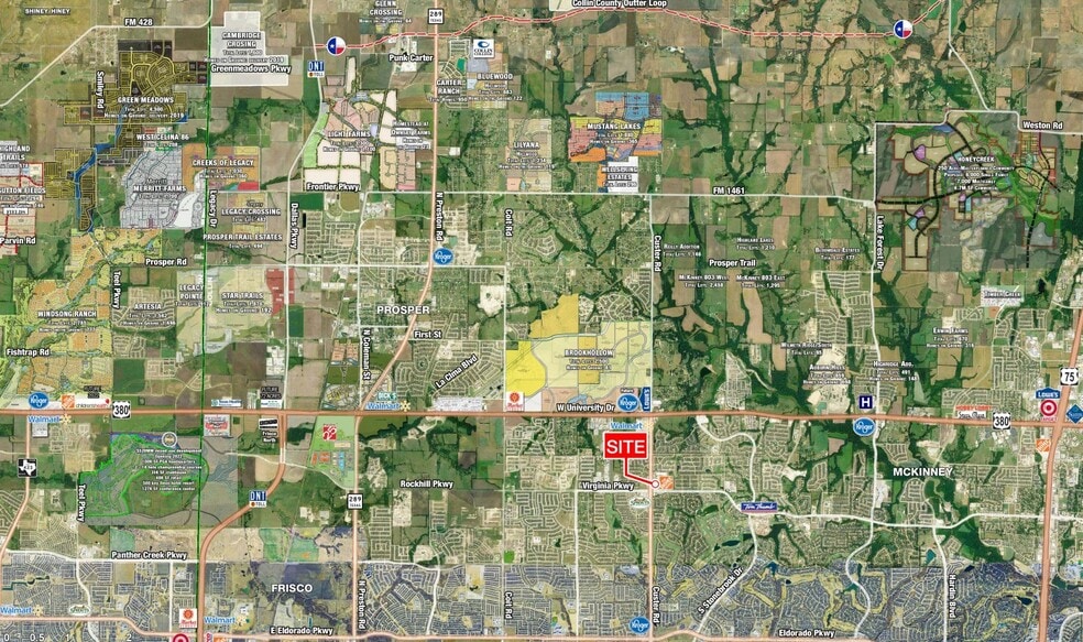 210 S Custer Rd, McKinney, TX for lease - Aerial - Image 3 of 3