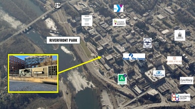 1019 Jefferson St, Lynchburg, VA - AERIAL map view