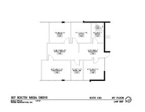 1837 S Mesa Dr, Mesa, AZ for lease Floor Plan- Image 1 of 7