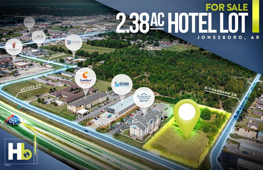 3410 Access Rd, Jonesboro, AR for sale - Aerial - Image 1 of 4