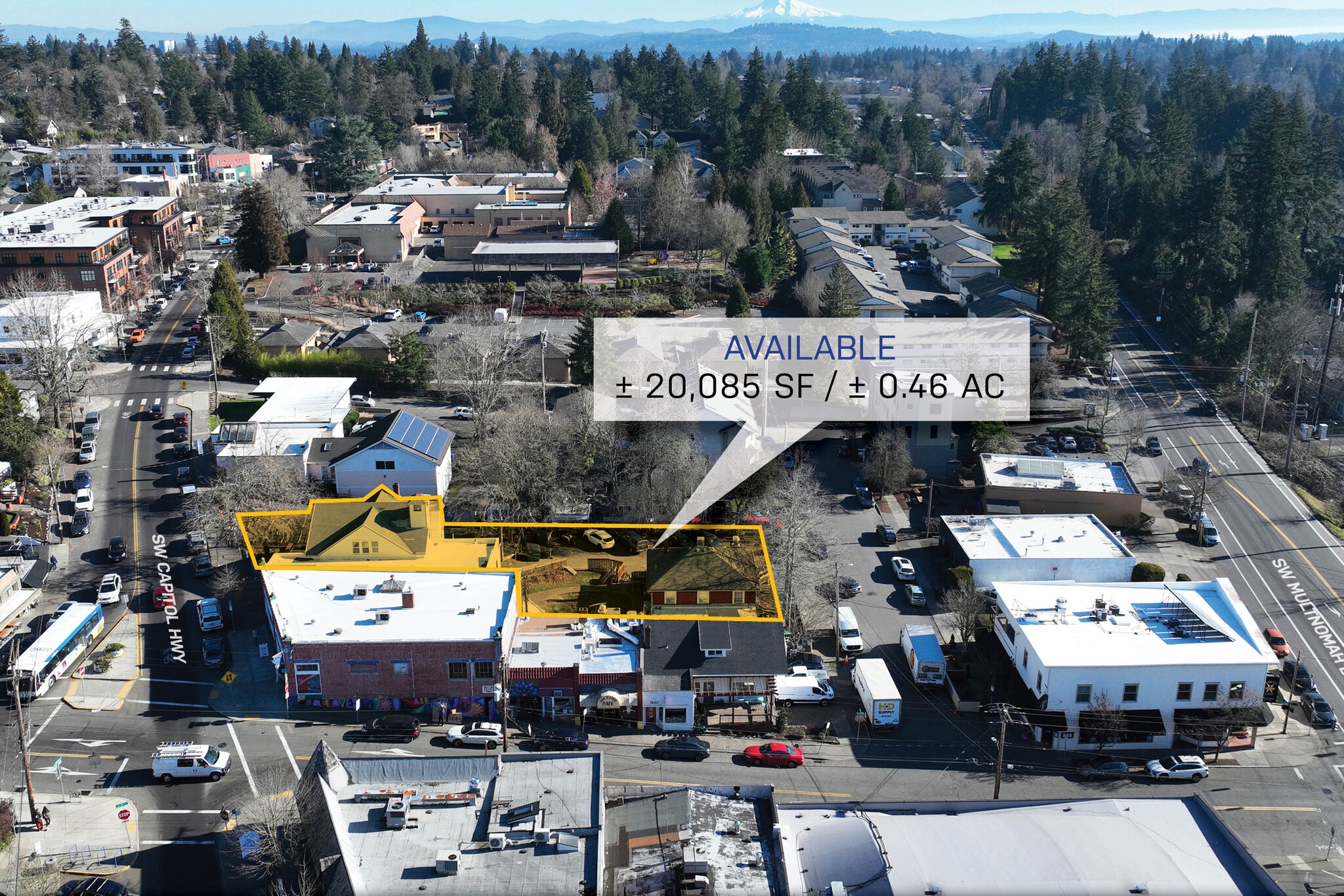 7780 SW Capitol Hwy, Portland, OR for sale Aerial- Image 1 of 9