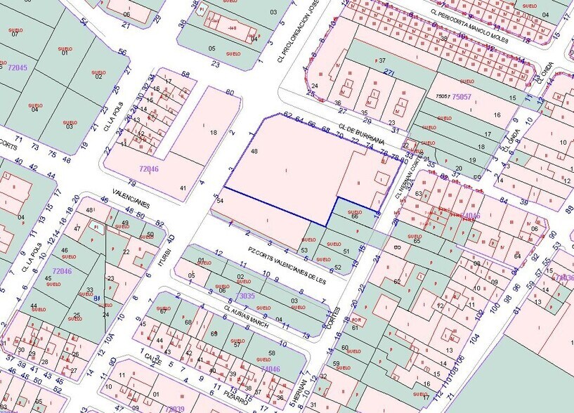 Carrer de la Borriana, Alquerías del Niño Perdido, Castellón for sale - Plat Map - Image 2 of 2