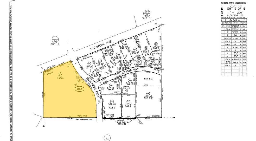 2611 Business Park Dr, Vista, CA for lease - Plat Map - Image 2 of 2