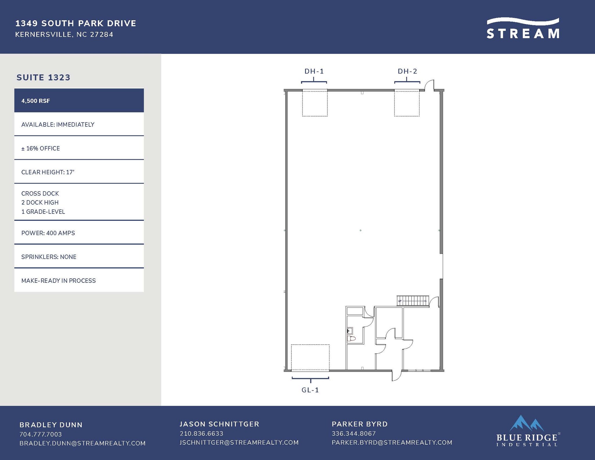 1349 S Park Dr, Kernersville, NC for lease Floor Plan- Image 1 of 1