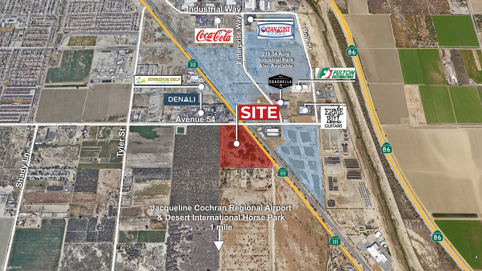 54th Ave & Hwy 111, Coachella, CA for sale - Aerial - Image 3 of 6