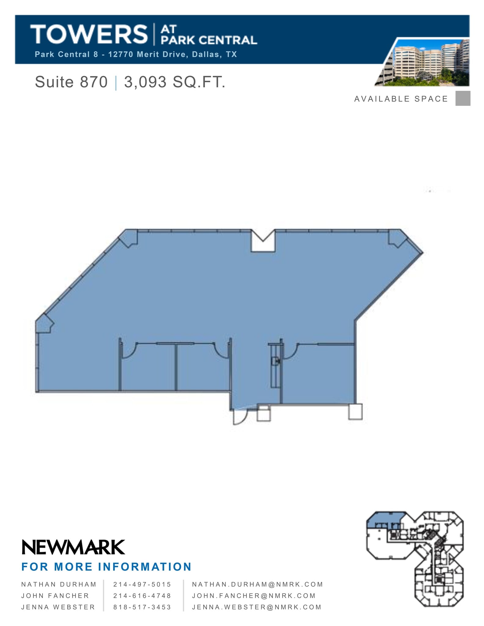12750 Merit Dr, Dallas, TX for lease Site Plan- Image 1 of 2