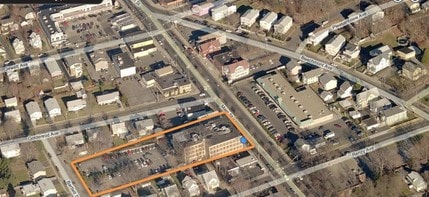 3715 Main St, Bridgeport, CT - AERIAL  map view