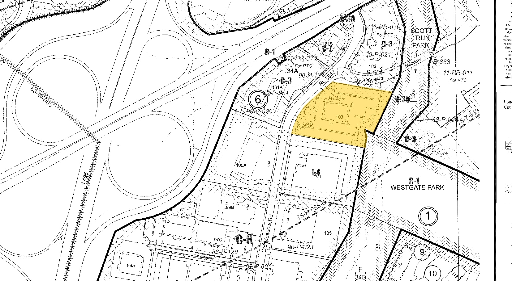 1749 Old Meadow Rd, McLean, VA for lease Plat Map- Image 1 of 2