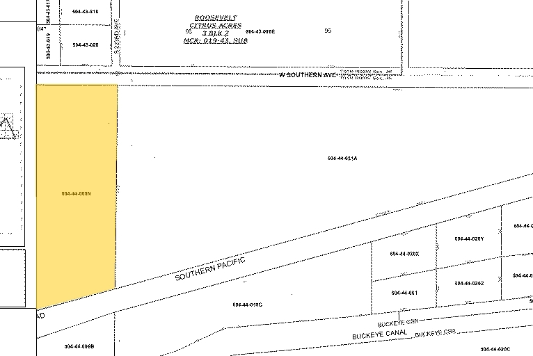 SEC Southern Ave & Rainbow Rd, Buckeye, AZ for sale - Plat Map - Image 3 of 3