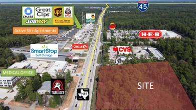 0 FM 1488, The Woodlands, TX - aerial  map view