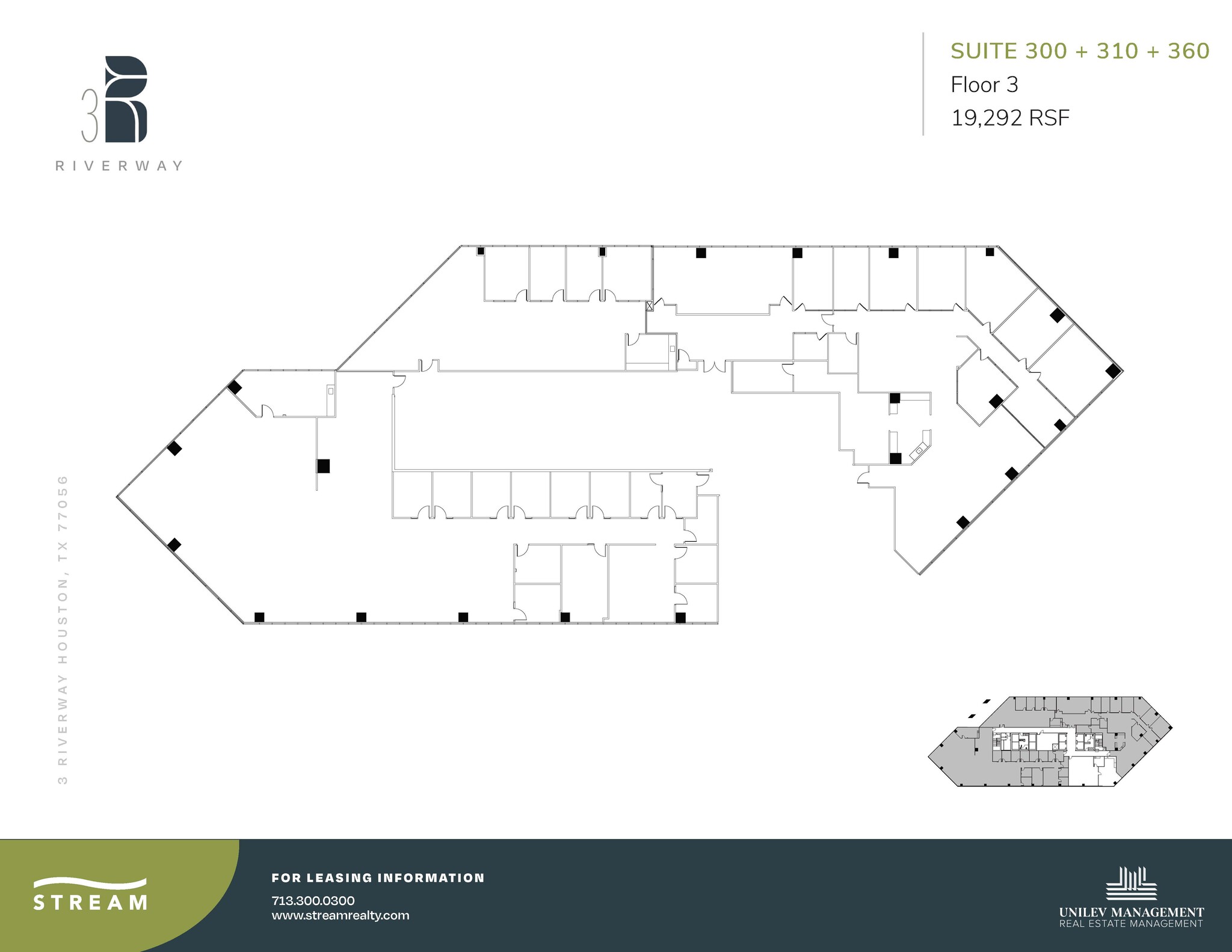 3 Riverway, Houston, TX for lease Floor Plan- Image 1 of 2