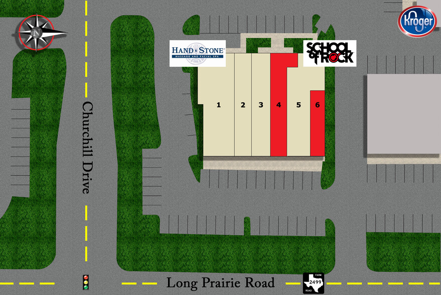 3501 Long Prairie Rd, Flower Mound, TX for lease - Site Plan - Image 2 of 2