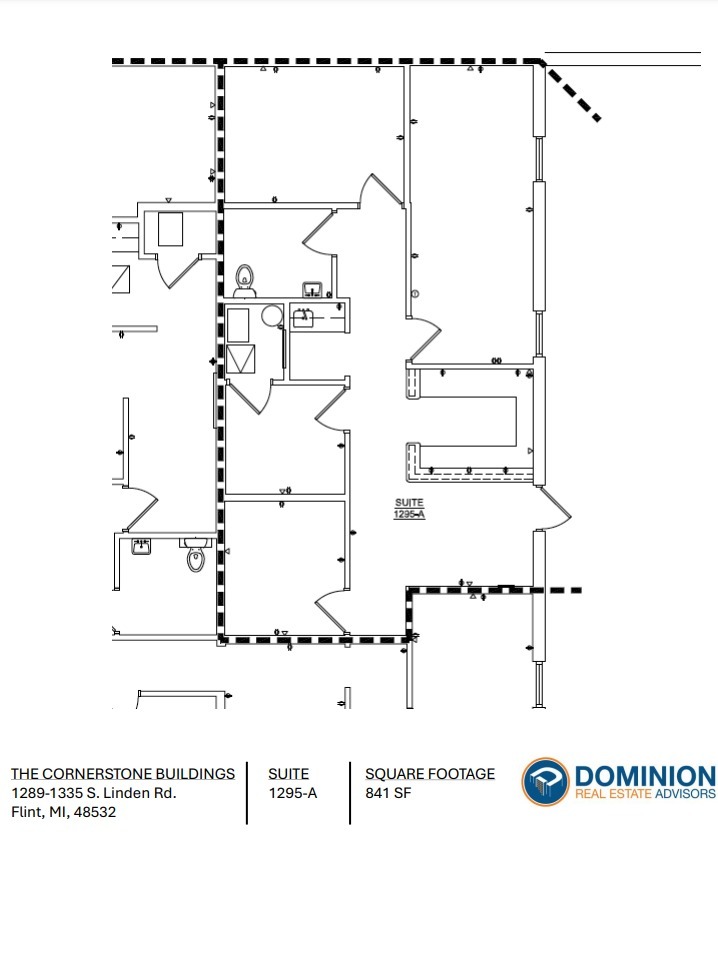 1295 S Linden Rd, Flint, MI for lease Floor Plan- Image 1 of 1