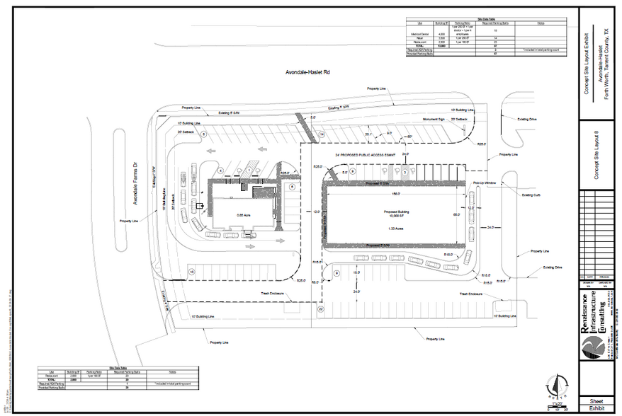 2157 Avondale Haslet Rd, Haslet, TX for lease - Site Plan - Image 2 of 2