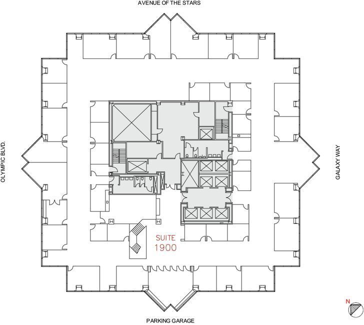 2121 Avenue of the Stars, Century City, CA for lease Floor Plan- Image 1 of 1