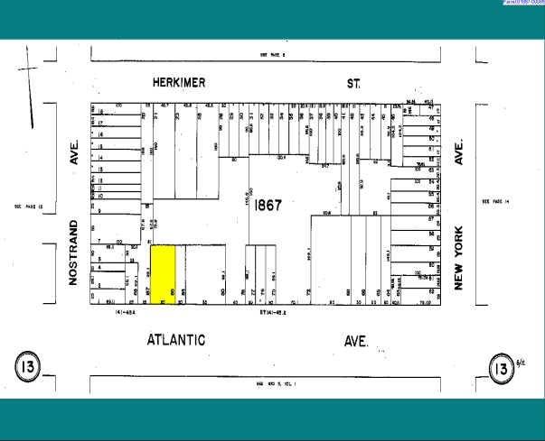 1255 Atlantic Ave, Brooklyn, NY for sale - Plat Map - Image 2 of 2