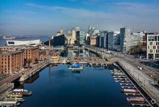 Albert Dock, Liverpool, MSY - aerial  map view