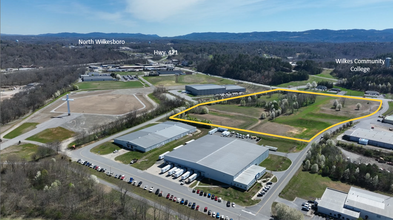 1598 Stokes St, Wilkesboro, NC - aerial  map view