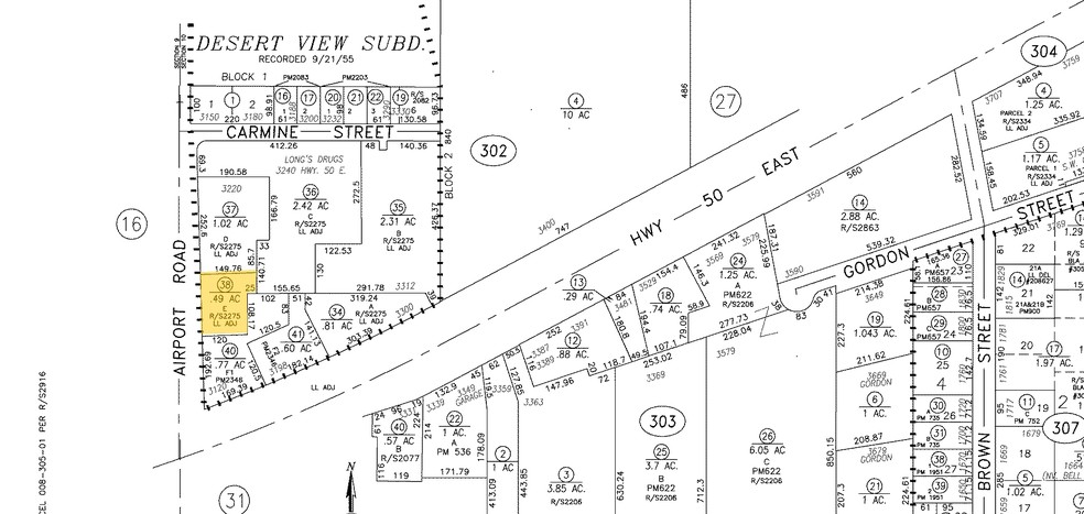 3350 Hwy 50 E, Carson City, NV for sale - Plat Map - Image 3 of 3