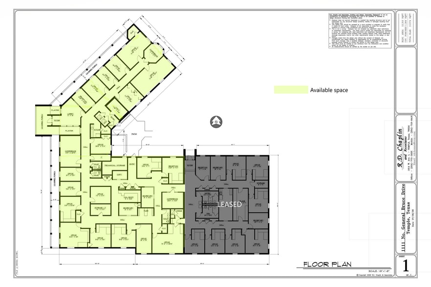 1111 N General Bruce Dr, Temple, TX for lease - Floor Plan - Image 2 of 3