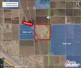 Fast Track and Milligan, Eloy, AZ - AERIAL  map view - Image1