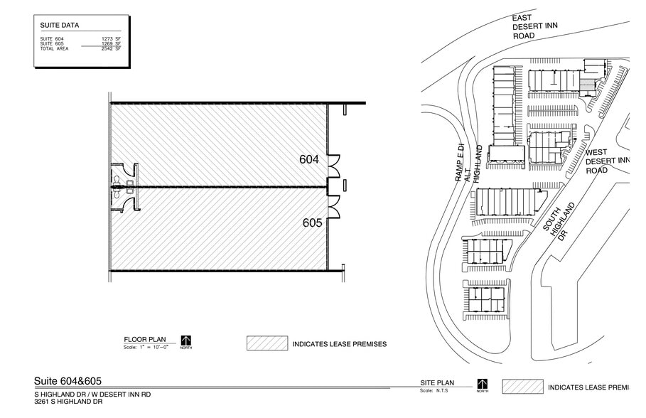 3281 Highland Dr, Las Vegas, NV for lease - Site Plan - Image 1 of 7