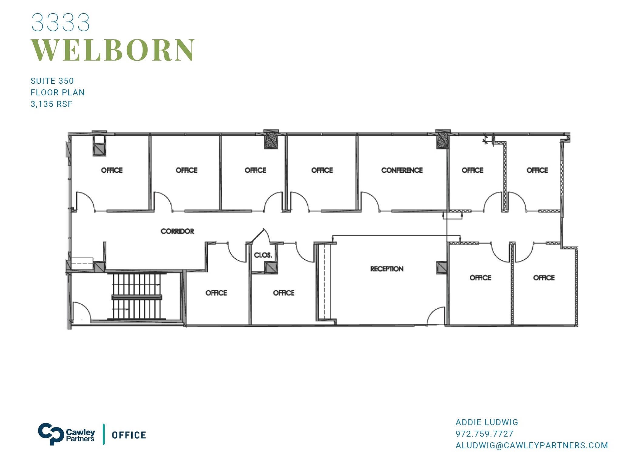 3333 Welborn St, Dallas, TX for lease Floor Plan- Image 1 of 6