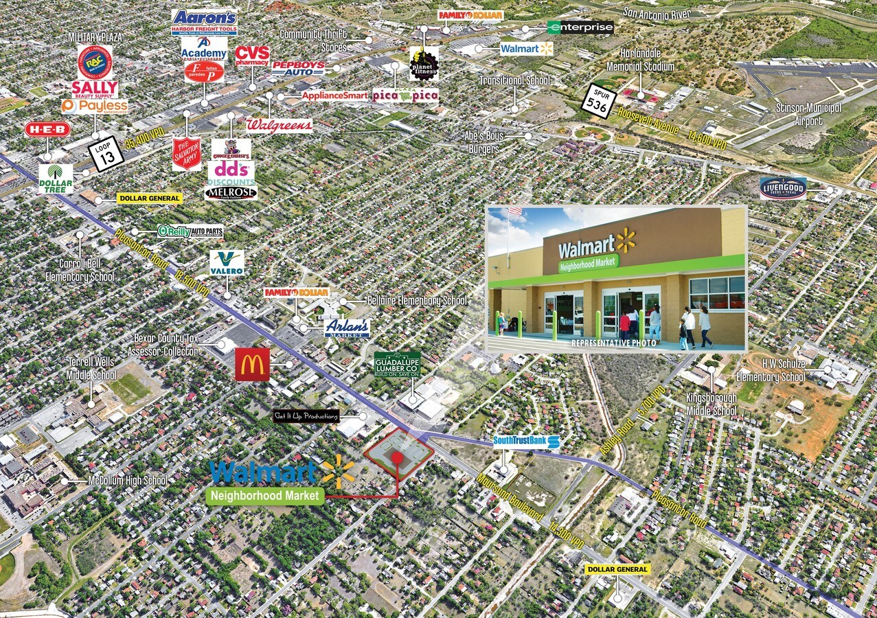 3847 Pleasanton Rd, San Antonio, TX 78221 WalMart