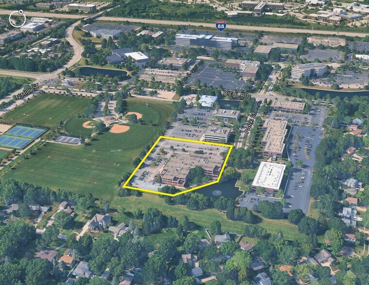1717 Park St, Naperville, IL for lease - Aerial - Image 3 of 13