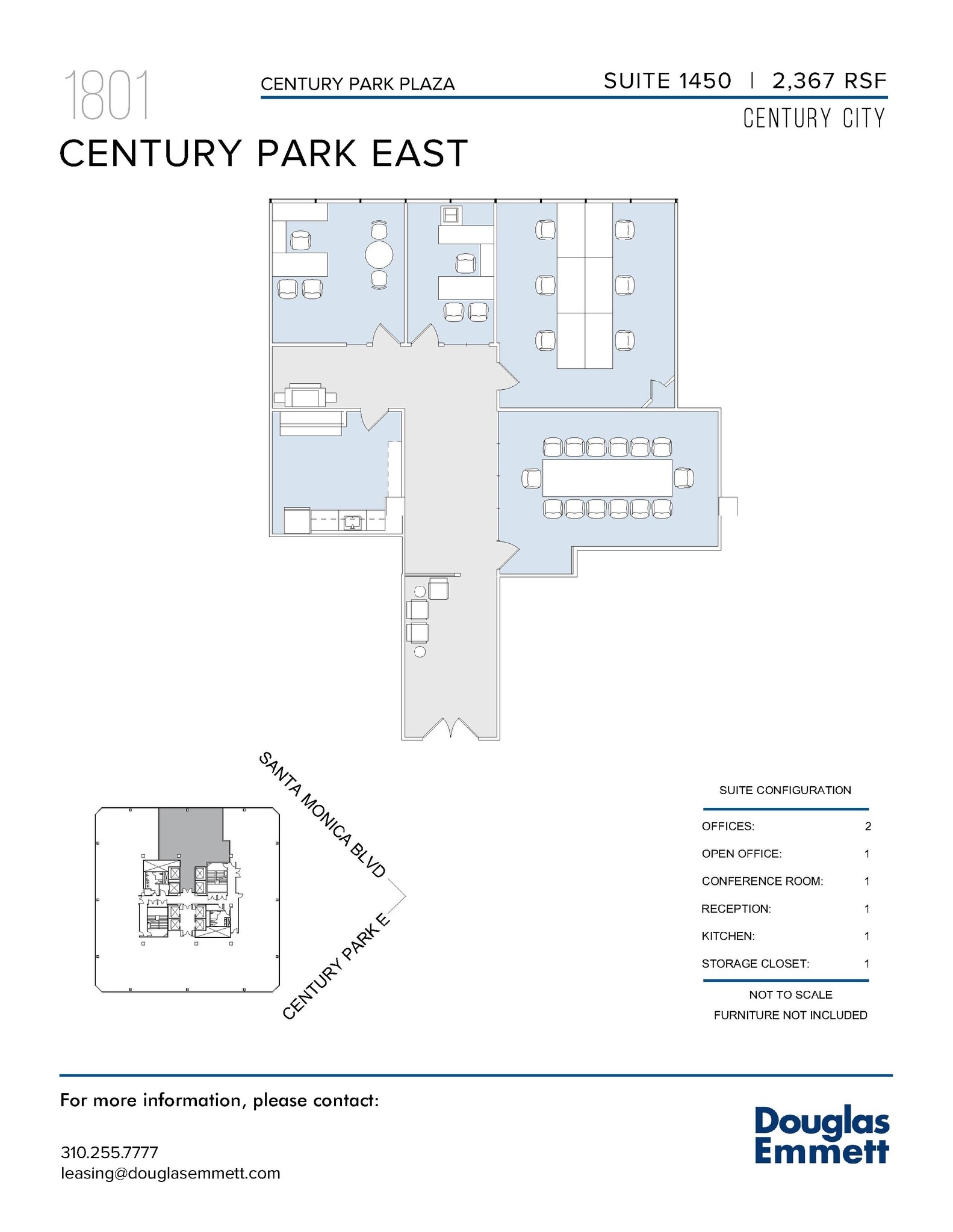 1801 Century Park E, Los Angeles, CA for lease Floor Plan- Image 1 of 1