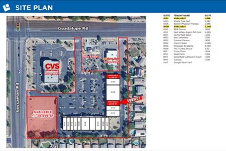7641-7659 E Guadalupe Rd, Mesa, AZ for lease Site Plan- Image 2 of 2