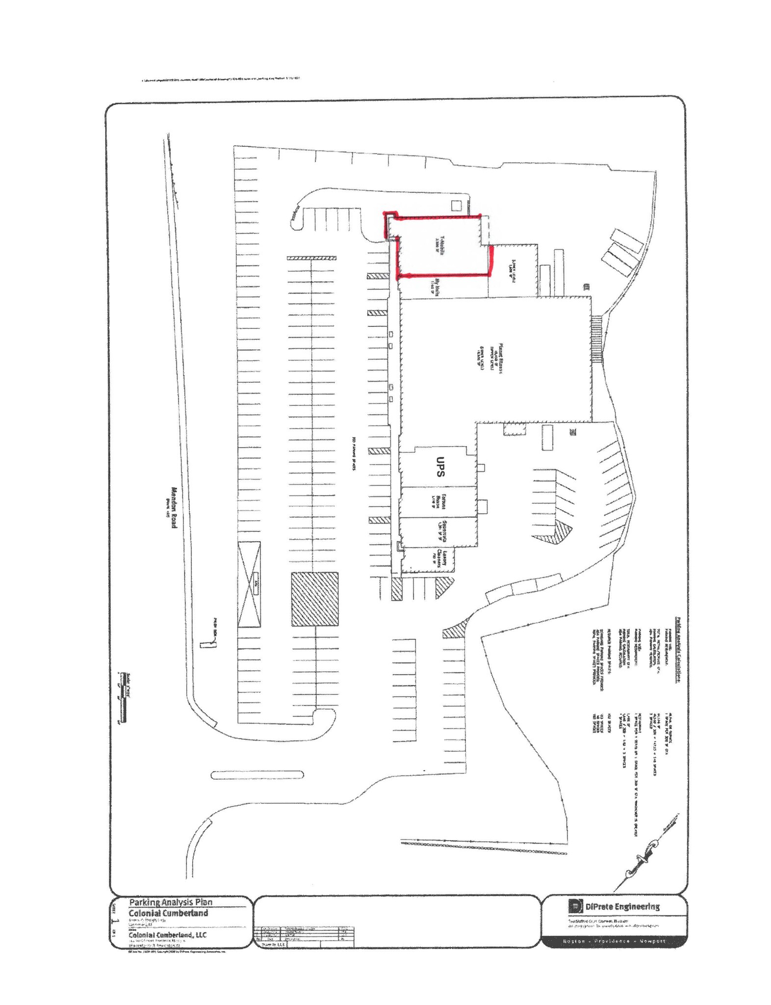 1800 Mendon Rd, Cumberland, RI for lease Site Plan- Image 1 of 2