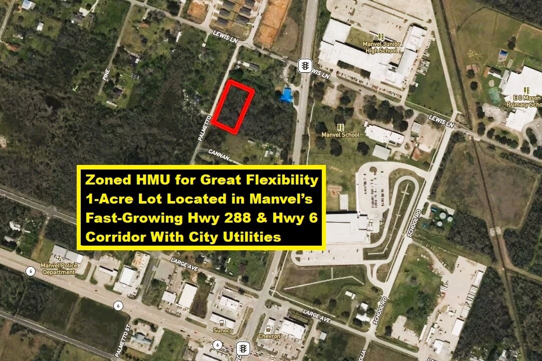 0 Palmetto St, Manvel, TX for sale Aerial- Image 1 of 15