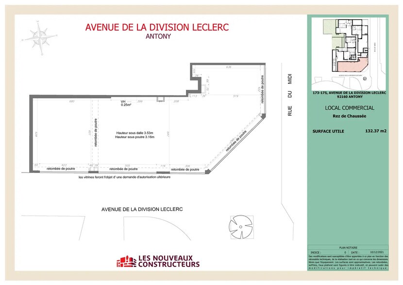 173 Avenue De La Division Leclerc, Antony for lease - Floor Plan - Image 1 of 1