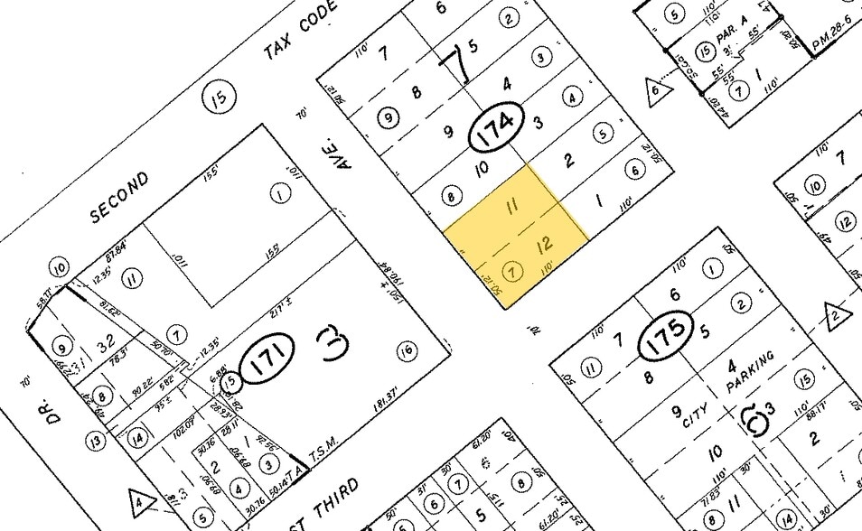 205 E 3rd Ave, San Mateo, CA for lease - Plat Map - Image 2 of 4