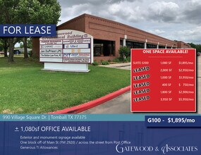 990 Village Sq, Tomball, TX for sale Building Photo- Image 1 of 3