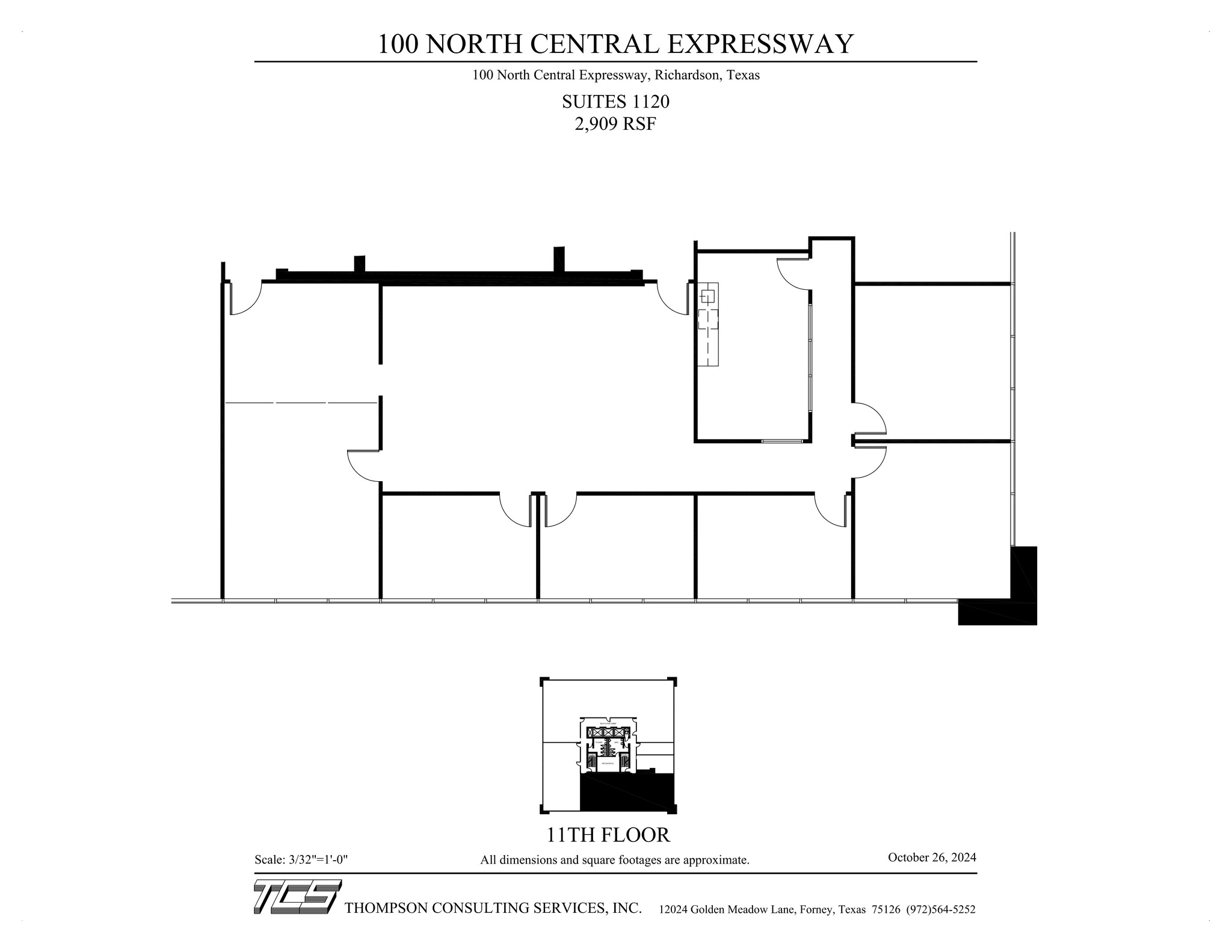 100 N Central Expy, Richardson, TX for lease Site Plan- Image 1 of 1