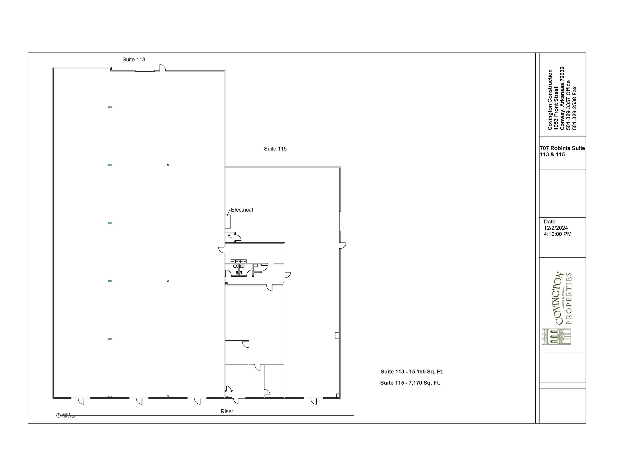 707 Robins St, Conway, AR for lease Floor Plan- Image 1 of 1