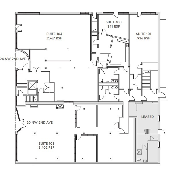 24-32 NW 2nd Ave, Portland, OR for lease Floor Plan- Image 1 of 1