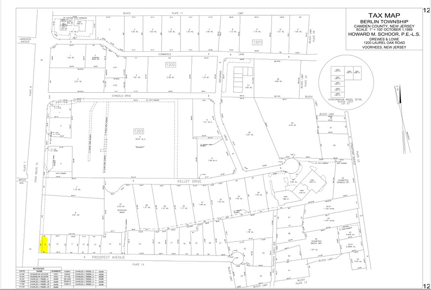 201 N Rte 73, Berlin Township, NJ for sale - Plat Map - Image 2 of 2