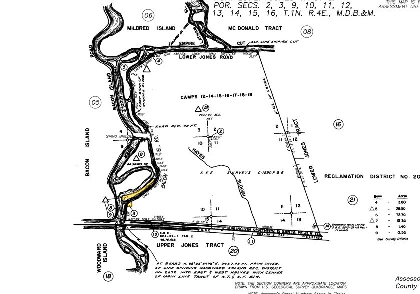17499 Bacon Island Rd, Stockton, CA for sale - Plat Map - Image 1 of 1